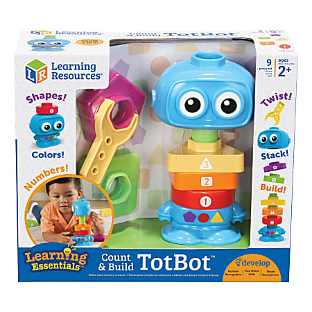 Learning Resources Count And Build TotBot Build Set, Set Of 5 Pieces