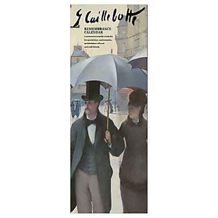 Retrospect Boxed Remembrance Calendar, 12 1/4" x 4 1/2", Gustave Caillebotte, January to December