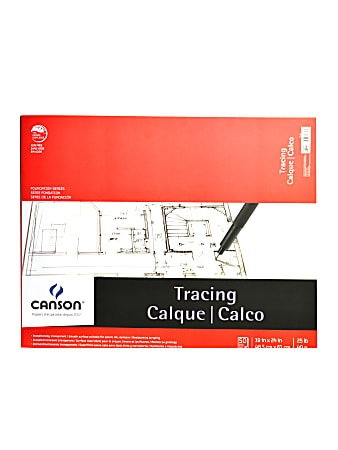 Canson Tracing Pad, 19" x 24", 50 Sheets