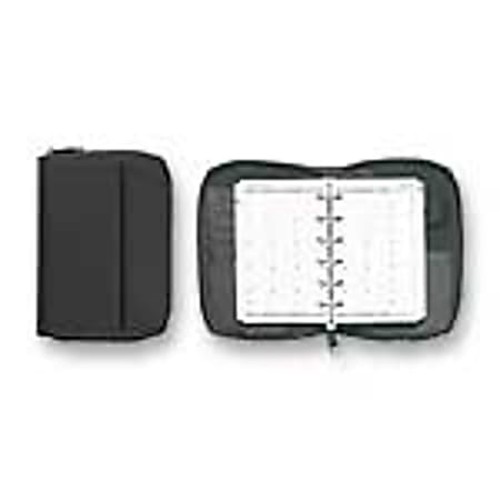 Day Runner® Concorde Microfiber Planner, Zipper, 3-Ring, 5 1/4" x 8 1/2", Black