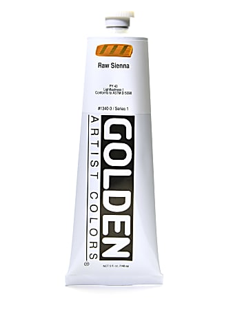 Golden Heavy Body Acrylic Paint, 5 Oz, Raw Sienna