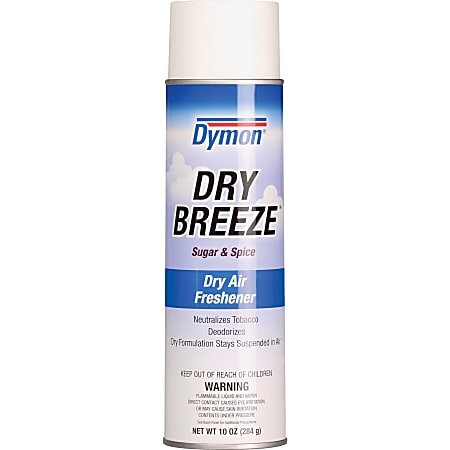 Dymon Dry Breeze Scented Dry Air Freshener - Aerosol - 20 fl oz (0.6 quart) - Sugar & Spice - 1 Each