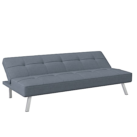Lifestyle Solutions Condor Convertible Sofa Light Gray Office Depot