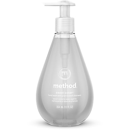 Method® Antibacterial Gel Hand Wash Soap, Sweet Water Scent, 12 Oz Bottle