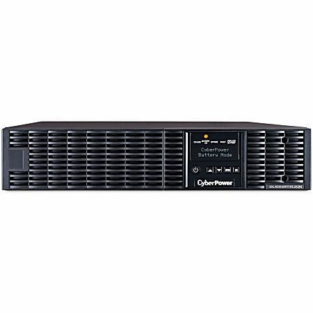 CyberPower OL1000RTXL2UN Smart App Online UPS Systems - 1000VA/900W, 100 - 125 VAC, NEMA 5-15P, 2U, Rack / Tower, Sine Wave, 8 Outlets, LCD, PowerPanel® Business, $400000 CEG, 3YR Warranty