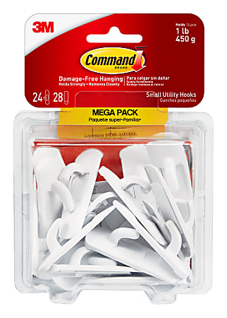 3M™ Command™ Hooks, White Utility Hook, Medium