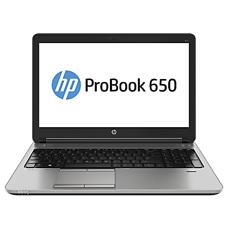 HP ProBook 650 G1 15.6" LCD Notebook - Intel Core i3 i3-4100M Dual-core (2 Core) 2.50 GHz - 4 GB DDR3 SDRAM - 500 GB HDD - Windows 7 Professional 64-bit (English) upgradable to Windows 8 Pro - 1366 x 768 - Black