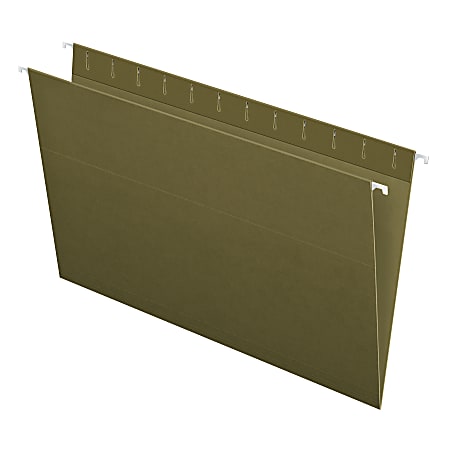 Pendaflex® Hanging Folders, Legal Size, 100% Recycled, Standard Green, Box Of 25 Folders