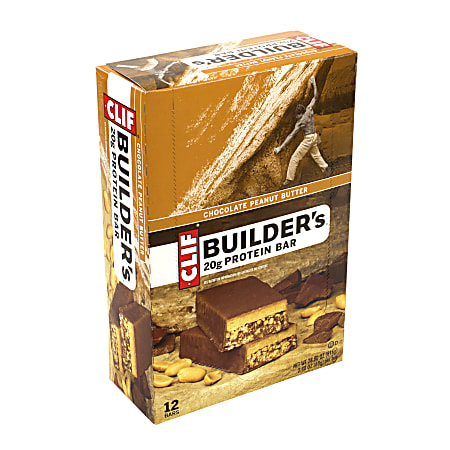 Clif Builder's Protein Bar Chocolate Peanut Butter, 2.4 oz, 12 Count
