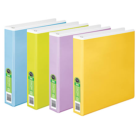 Wilson Jones® Tinted View 3-Ring Binder, 1 1/2" Round Rings, Assorted Colors