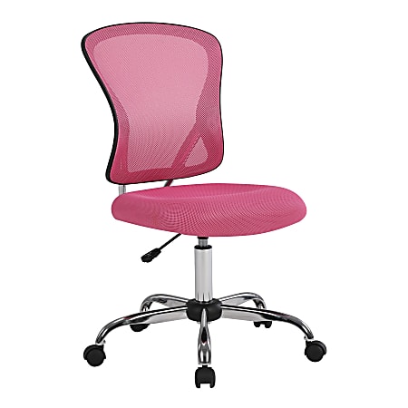 Office Star™ Gabriella Mesh Low-Back Task Chair, Pink