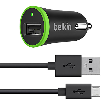 Belkin® Car Charger Micro USB, Black