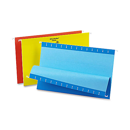 Oxford® Color 1/5-Cut Hanging Folders, Legal Size, Assorted, Box Of 25