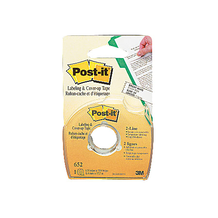 Post-it® Notes Cover-Up And Labeling Tape, 2-Line Width,