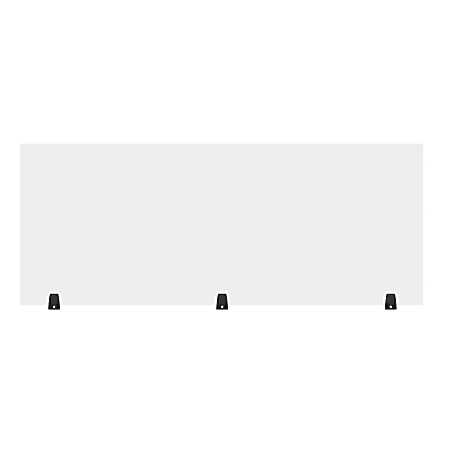 LUX DIVTT-C Reclaim Acrylic Freestanding Sneeze Guard Desk Divider, 24" x 60", Clear