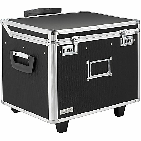 Vaultz Mobile File Chest LetterLegal 15 H x 17 38 W X 38 W X 14