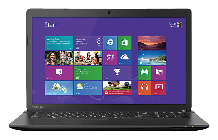 Toshiba Satellite® Laptop Computer With 17.3" Screen & 6th Gen AMD A6-6310 Processor, C75D-B7260