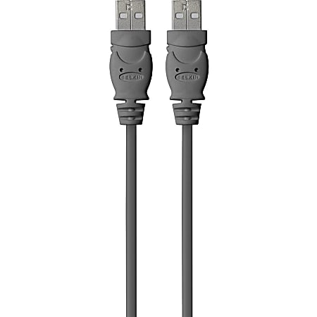 Belkin USB Data Transfer Cable - 10 ft USB Data Transfer Cable - First End: USB 2.0 Type A - Male - Second End: USB 2.0 Type A - Male - Shielding