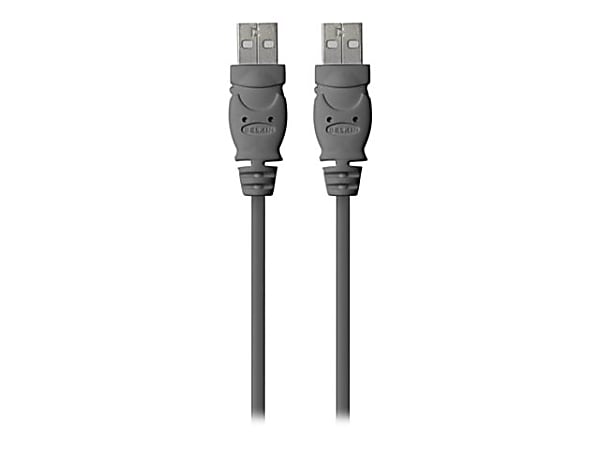 Belkin USB Data Transfer Cable - 10 ft USB Data Transfer Cable - First End: USB 2.0 Type A - Male - Second End: USB 2.0 Type A - Male - Shielding