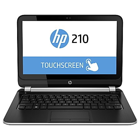 HP 210 G1 11.6" Touchscreen LCD Notebook - Intel Core i3 i3-4010U Dual-core (2 Core) 1.70 GHz - 4 GB DDR3 SDRAM - 320 GB HDD - Windows 8.1 Pro 64-bit - 1366 x 768 - Black, Silver