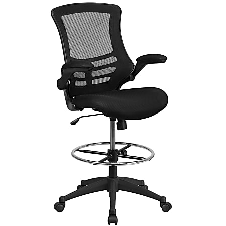 Topcobe Height Adjustable Drafting Chair With Flip Up Arms, Modern - View #12