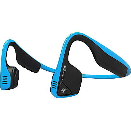 Aftershokz Trekz Titanium Headphone - Stereo - Ocean Blue - Wireless - Behind-the-neck - Binaural - Skull Bone