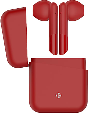Red true wireless earbuds cheap