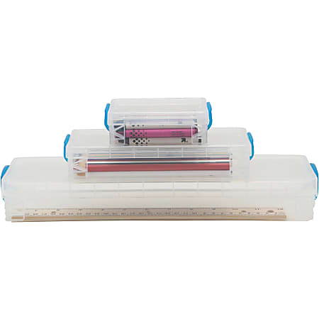 Advantus Super Stacker School Kit - Snap-tight Closure - Heavy Duty - Stackable - Plastic - Transparent - For Pen/Pencil, Marker, Crayon, Ruler, Office, School, Home, Paper Clip, Rubber Band, Craft Supplies, Storage, ... - 1 Each