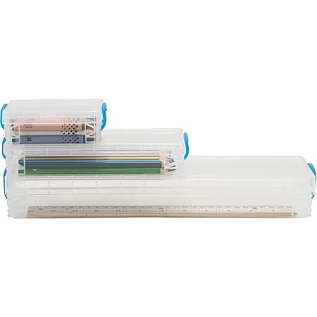 Advantus Super Stacker School Kit - Snap-tight Closure - Heavy Duty - Stackable - Plastic - Transparent - For Pen/Pencil, Marker, Crayon, Ruler, Office, School, Home, Paper Clip, Rubber Band, Craft Supplies, Storage, ... - 1 Each