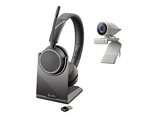Poly Studio P5 - Web camera - color - 720p, 1080p - audio - USB 2.0 - with Poly Voyager 4220 UC Headset