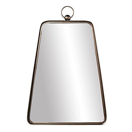 SEI Walsing Trapezoidal Decorative Wall Mirror, 30-1/4"H x 19-3/4"W x 3-1/4"D, Bronze