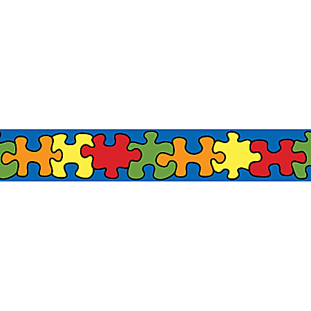 Creative Teaching Press® Bulletin Board Border, Puzzle Pieces, 2 3/4" x 35'