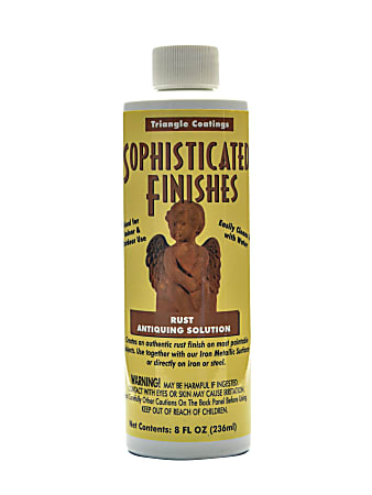 Triangle Coatings Sophisticated Finishes Instant Rust Antiquing Solution, 8 Oz