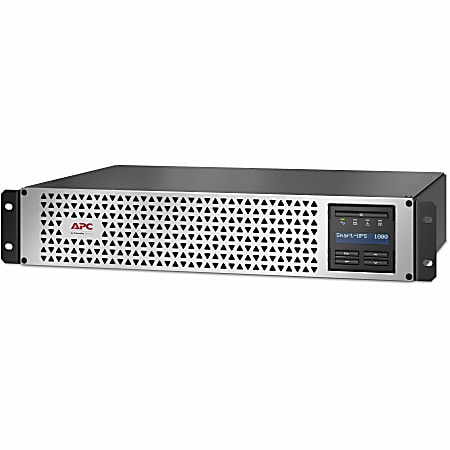 APC Smart-UPS, Line Interactive, 1000VA, Lithium-ion, Rack/Tower, 2U, 120V, 6x NEMA 5-15R outlets, SmartConnect Port+SmartSlot, Short Depth, AVR, LCD