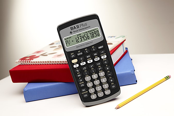 Texas Instruments BA II Plus Financial Calculator - Office Depot