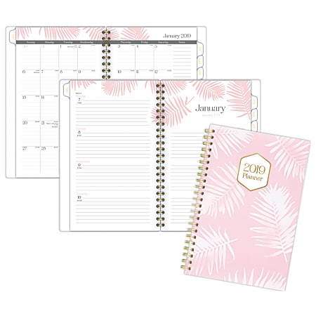 Cambridge® Weekly/Monthly Planner, 4 7/8" x 8", Beverly, January 2019 to December 2019
