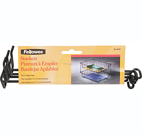 Fellowes - Letter tray riser - black (pack of 4)