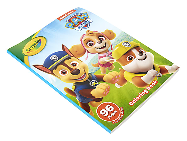 Crayola Paw Patrol Coloring Book with Stickers, Gift for Kids, 288 Pages,  Ages 3, 4, 5, 6
