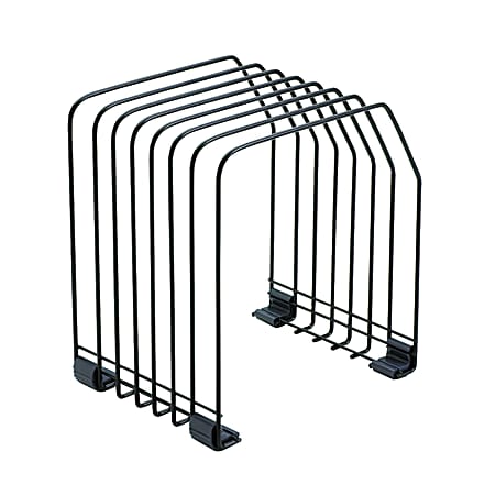 Fellowes&reg; 7-Compartment Wire File Organizer, 7 3/8" x 5 7/8" x 8 1/4", Black