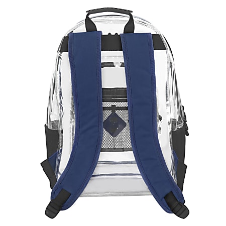 Clear blue online backpack