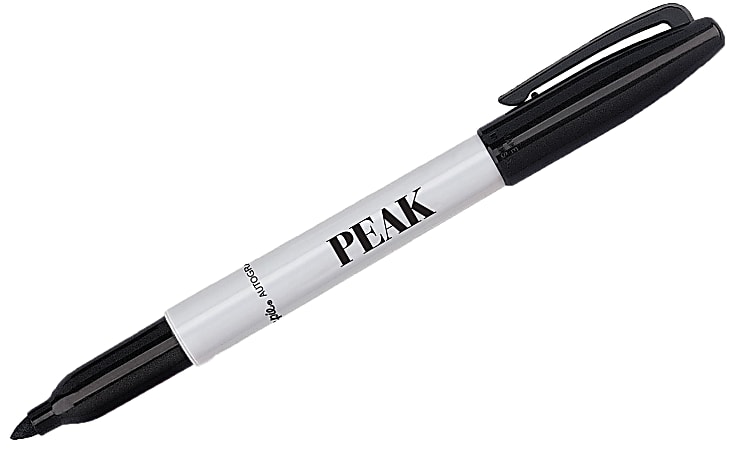 Custom Sharpie® Autograph Marker, Fine Point, Gray Barrel, Black Ink