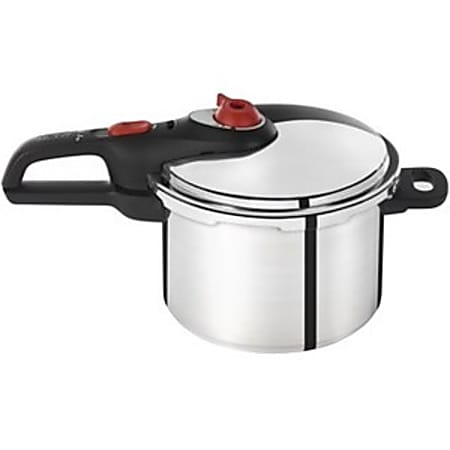 T-Fal Cookware - 6 quart Pressure Cooker - Aluminum - Cooking - Silver