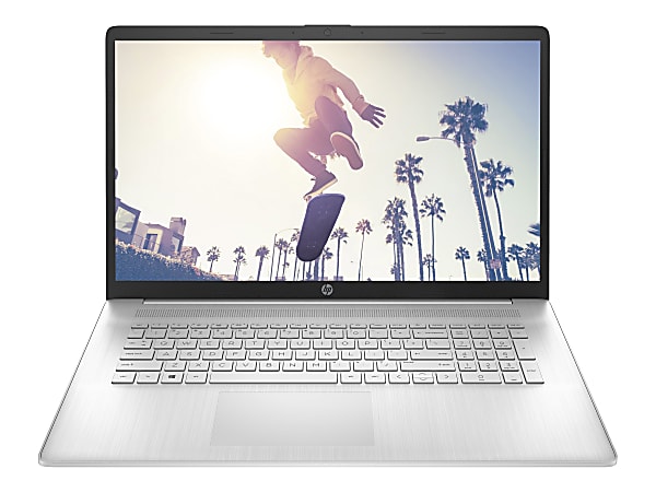 HP 17-cp0124od Laptop, 17.3" Screen, AMD Ryzen 3, 8GB Memory, 256 Solid State Drive, Wi-Fi 6, Windows® 10, 33K73UA#ABA