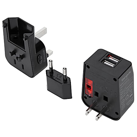 Targus® Dual USB Travel Power Adapter, APK032US