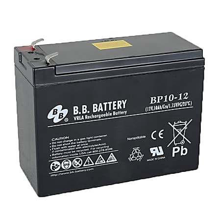 B & B BP Series Battery, BP10-12, B-SLA1210