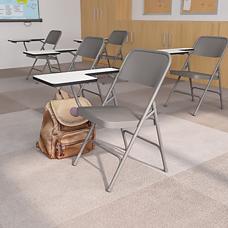 Flash Furniture Premium Folding Chairs, Beige, Set Of 2 Chairs