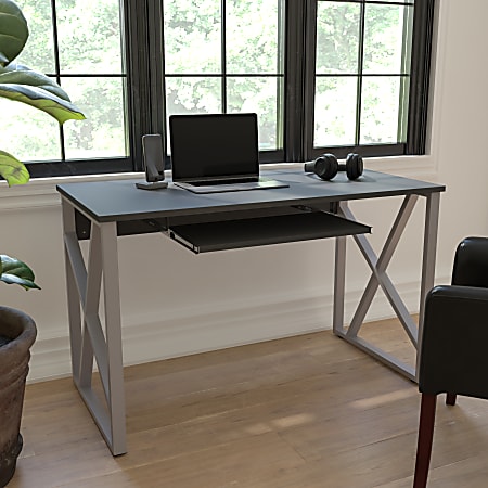 Flash Furniture 48"W Computer Desk, Black