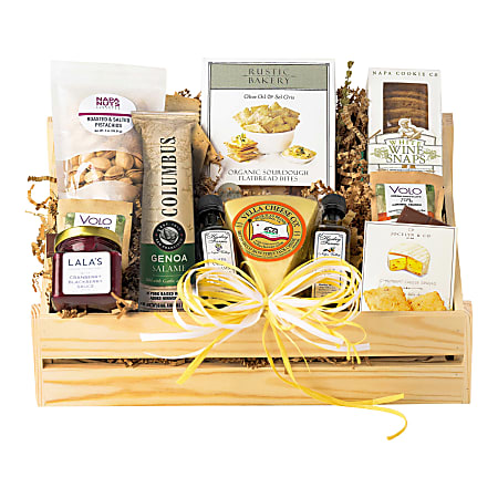 Napa Sonoma Artisan Meat and Cheese Selection Gift Crate - 10 items