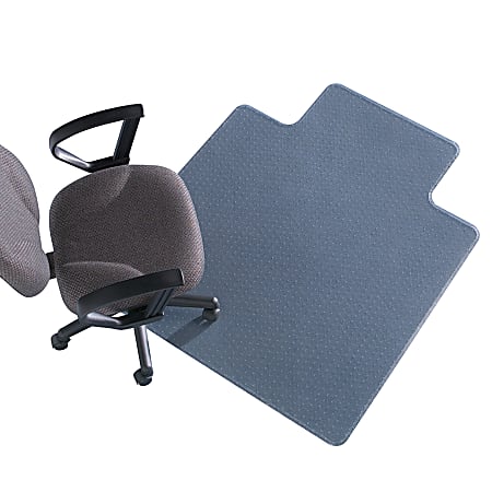 Realspace® All-Pile Chair Mat, 45"W x 53"D, Wide Lip, Clear