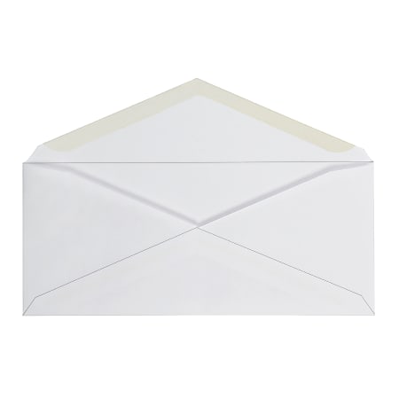 Office Depot Brand Envelopes Left Window 3 78 x 8 78 Gummed Seal White ...